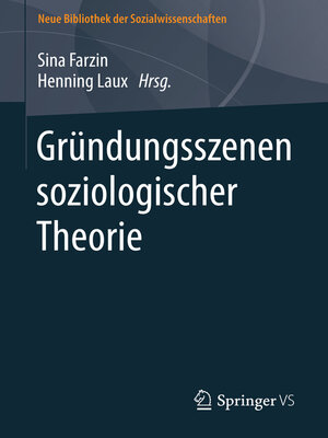 cover image of Gründungsszenen soziologischer Theorie